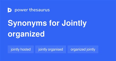 joingly|jointly synonym.